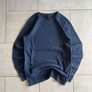 Navy blue long sleeve Volcom thermal shirt #skater #winterwear